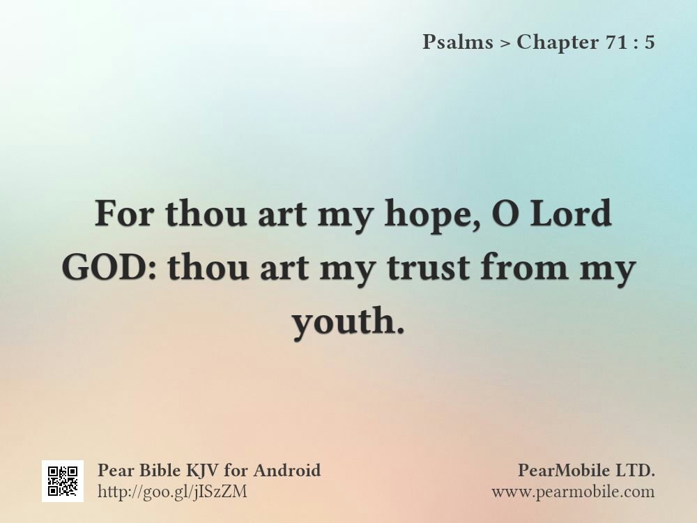 Psalms, Chapter 71:5